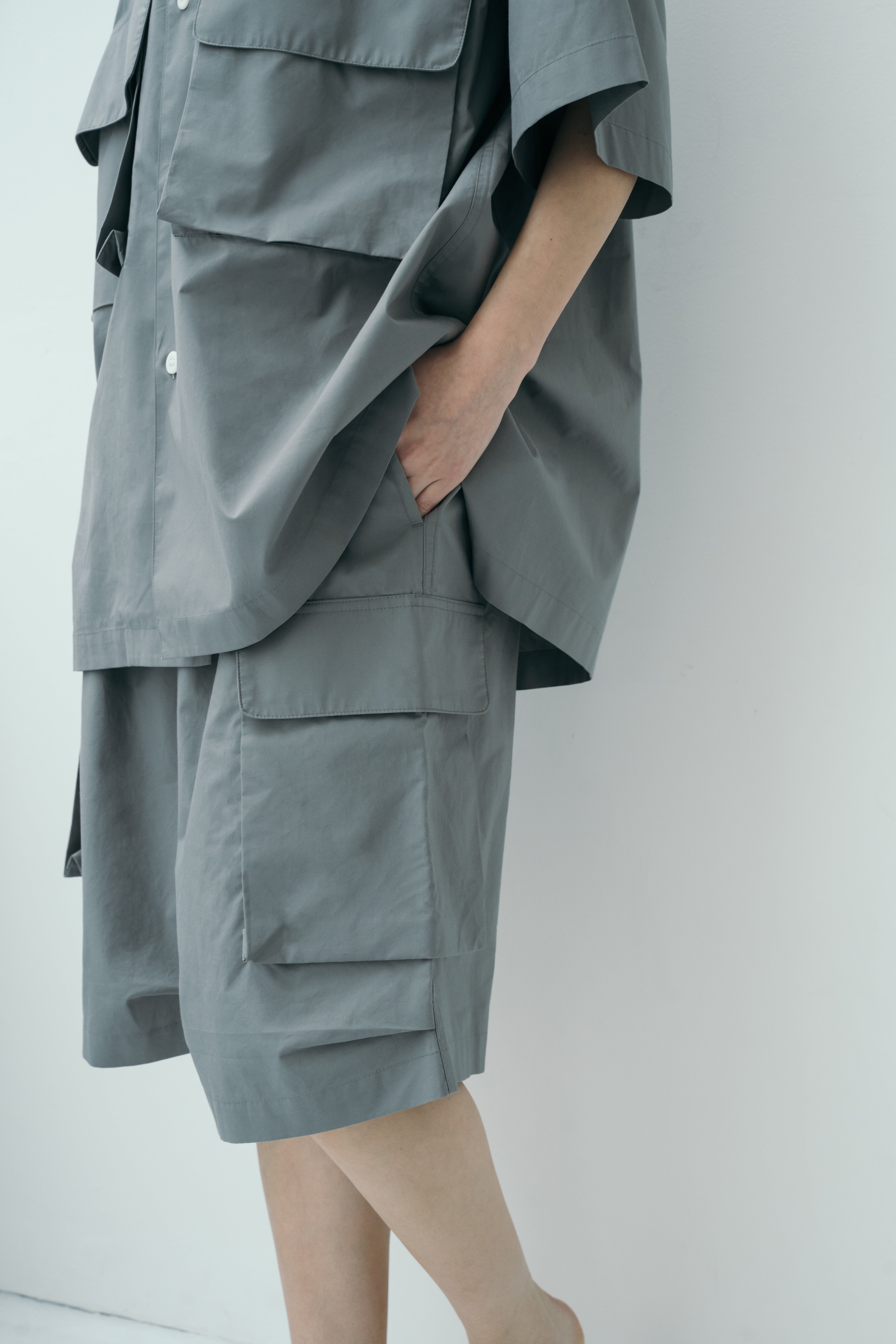 WITHORWITHOUT Cargo Silk Pants グレー1 WITHORWITHOUT Cargo Silk Pants グレー1