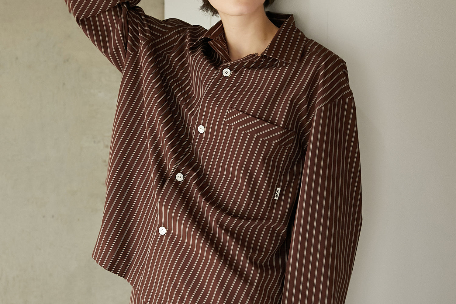 [UNISEX] Long Sleeve Silk Shirt 