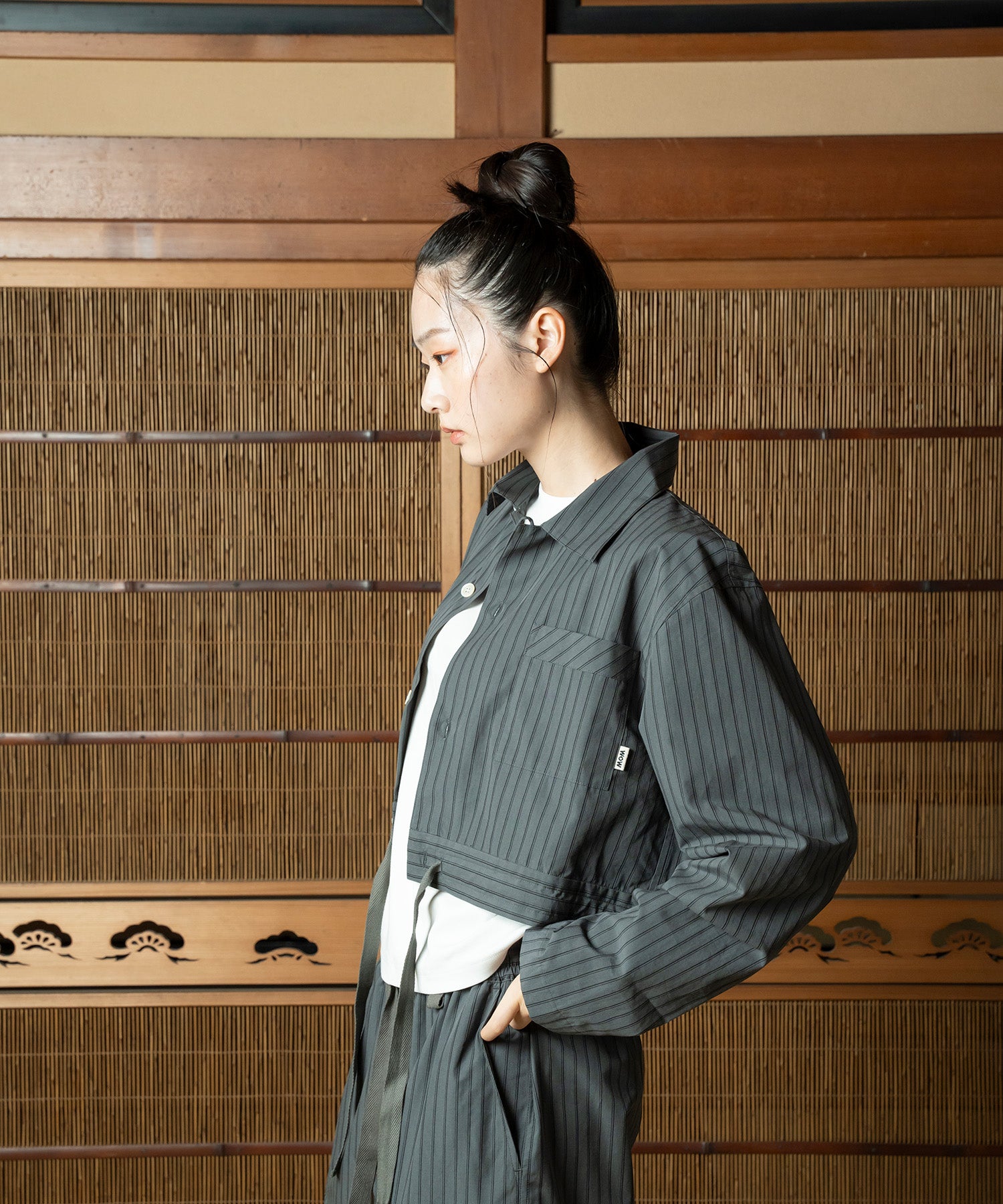 Cropped Silk Shirt – WITH OR WITHOUT
