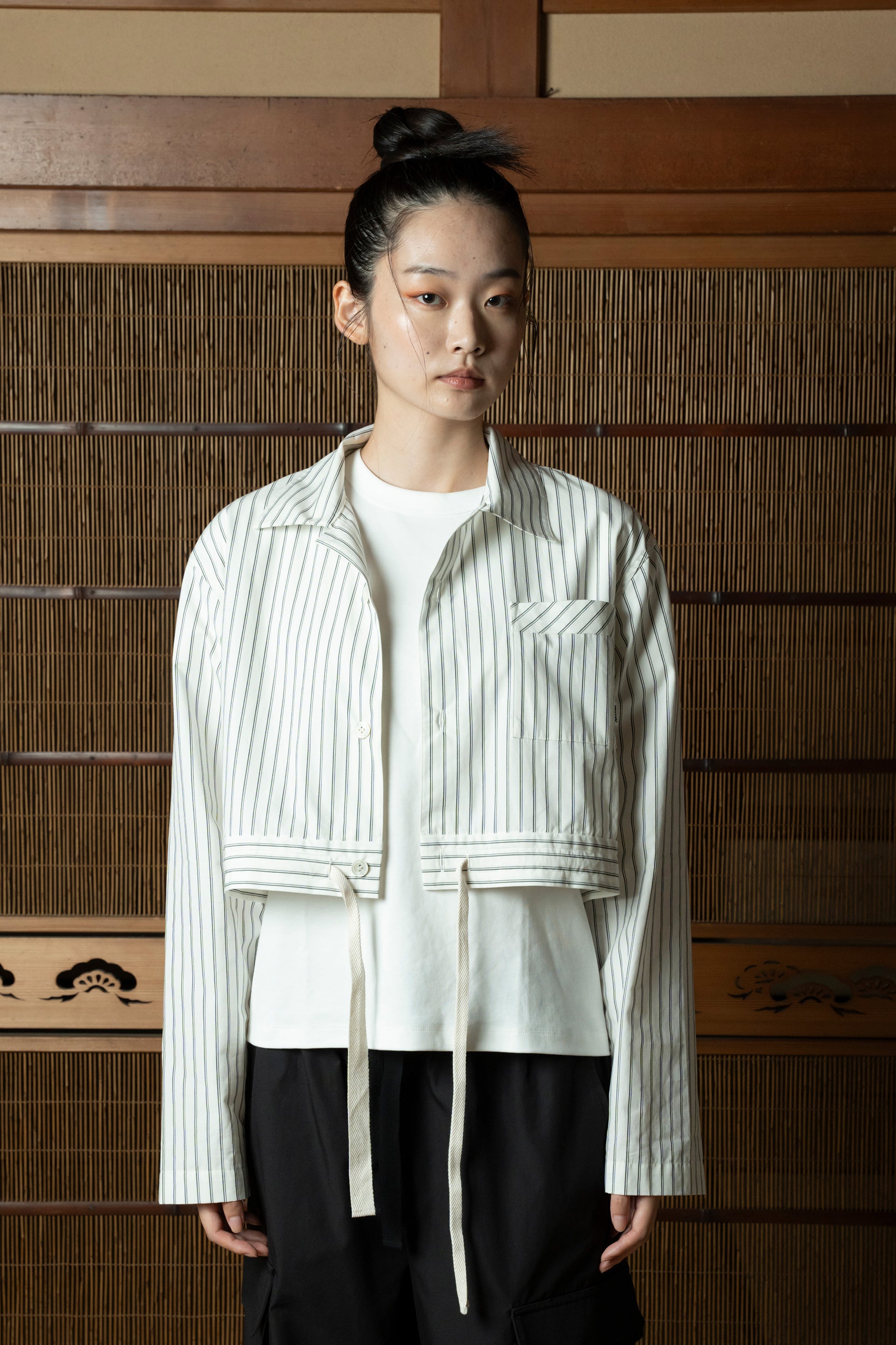 Cropped Silk Shirt – WITH OR WITHOUT