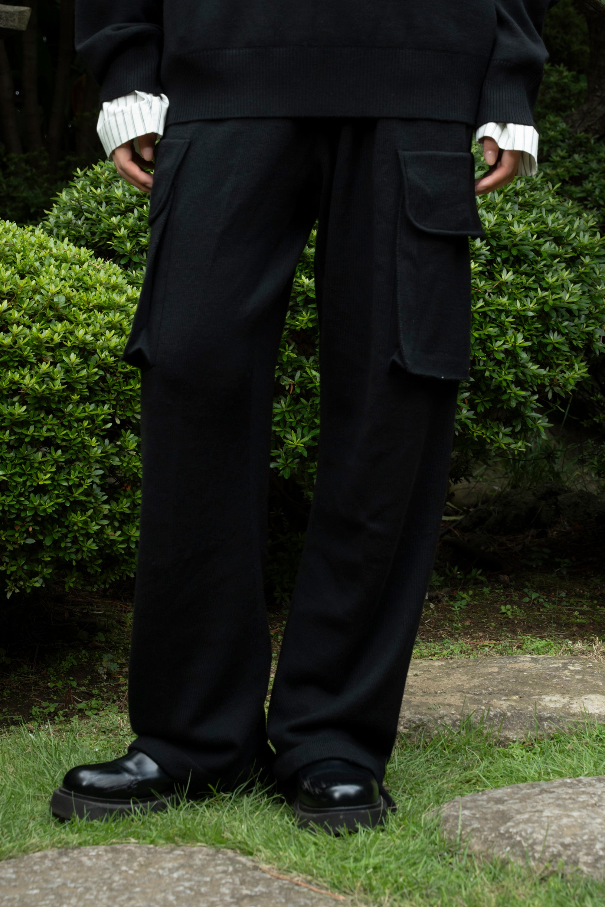 Unisex】Cargo Silk Knit Pants – WITH OR WITHOUT