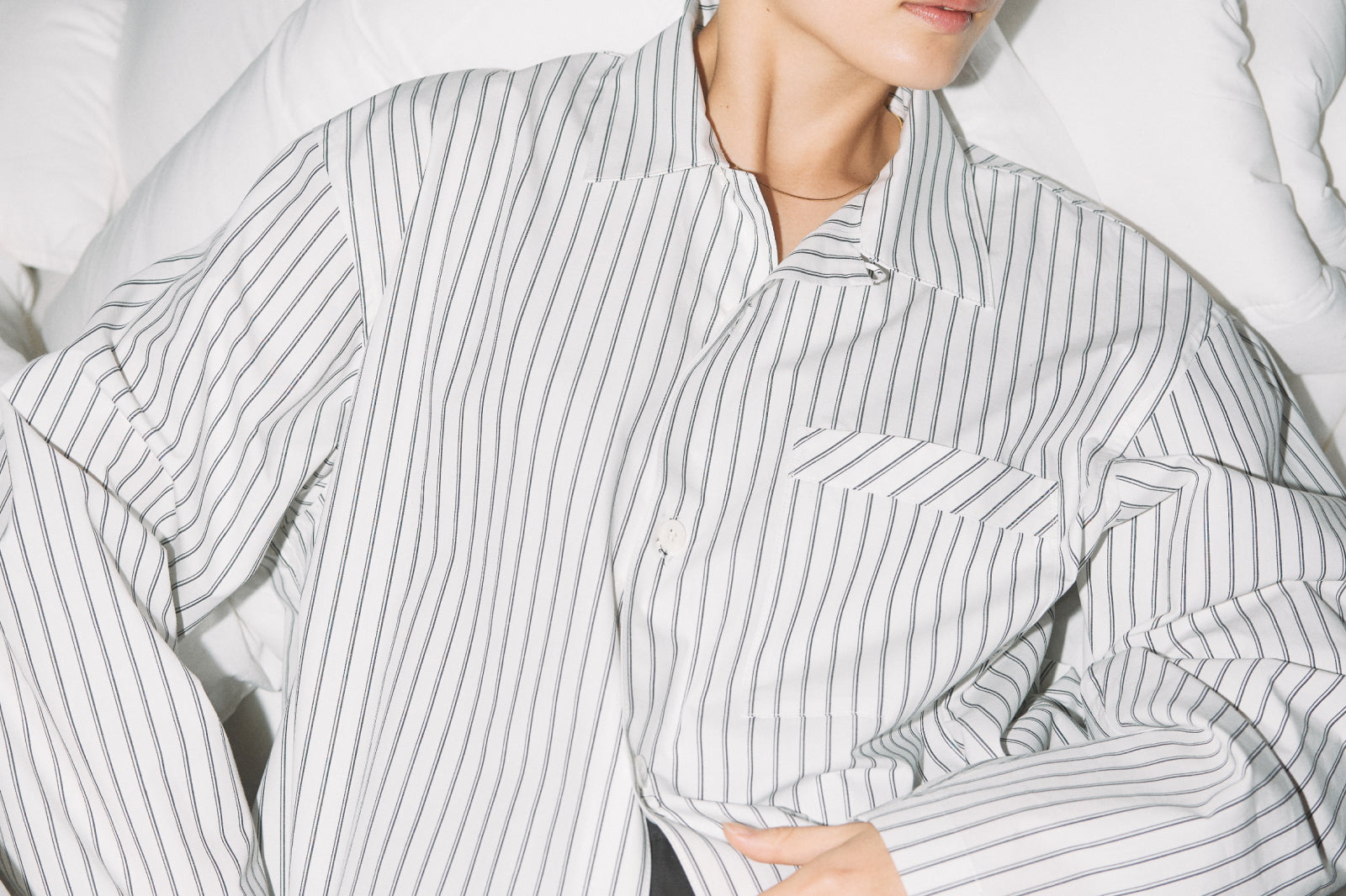 【UNISEX】Long Sleeve Silk Shirt